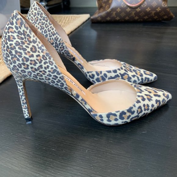 Manolo Blahnik Cheetah Pumps